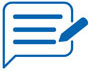 Blog post icon with pencil