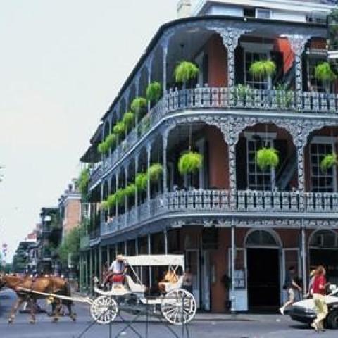 The french quarters in the city of new orleans, LA