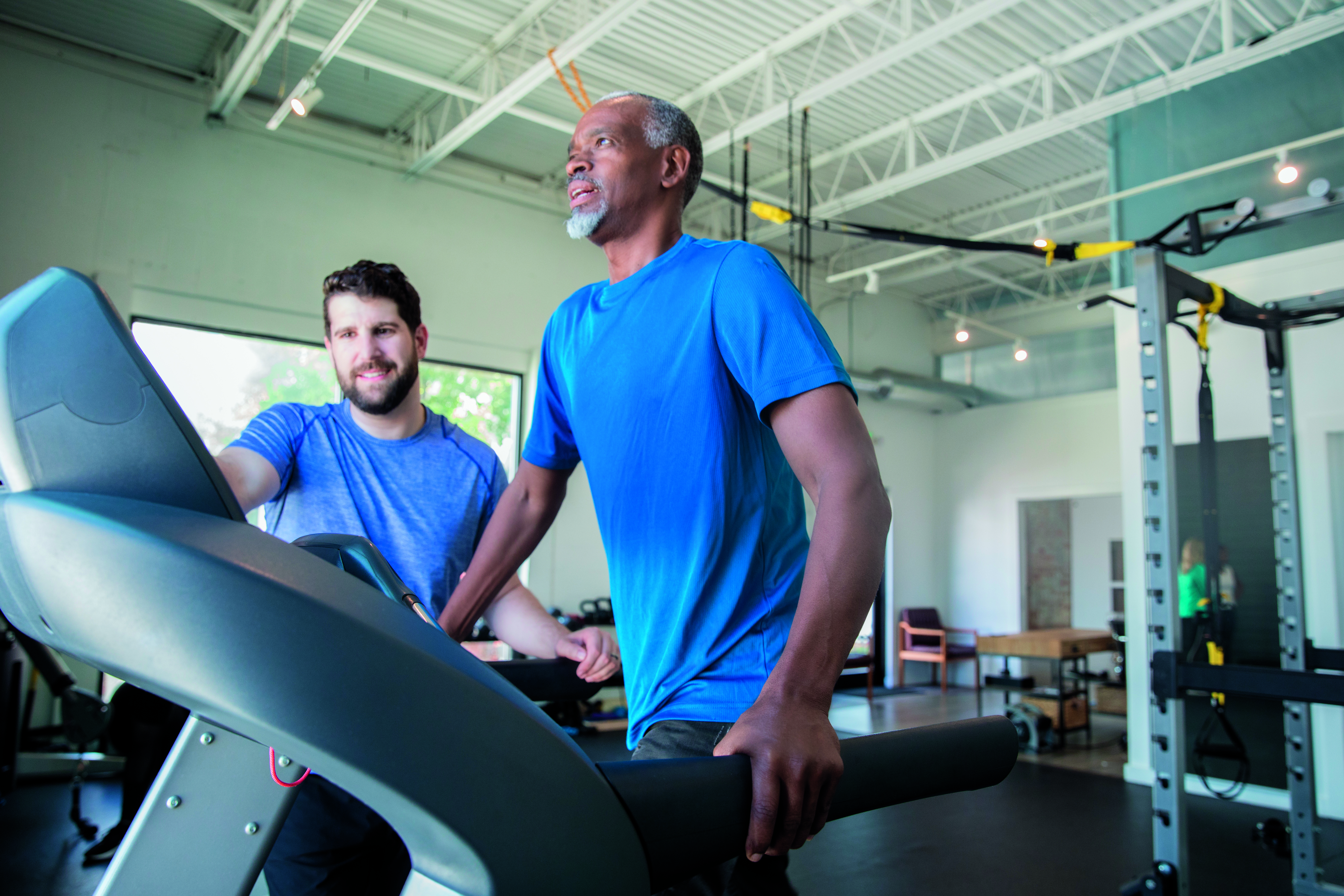 man on a tread mill