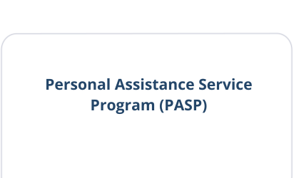 Personal Assistance Service Program (PASP) logo