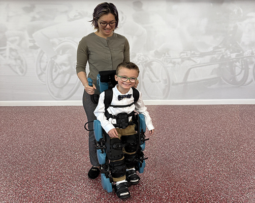 Colin Witte in Bambini exoskeleton 