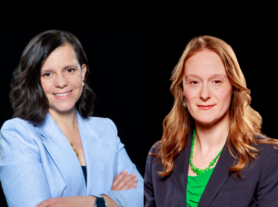 Two Kessler Foundation scientists, Silvana Lopes Da Costa, PhD (left), and Jeanne Zanca, MPT, PhD (right)