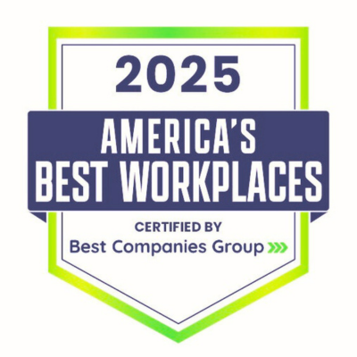 Best Companies Group's America's Best Workplaces 2025 logo.