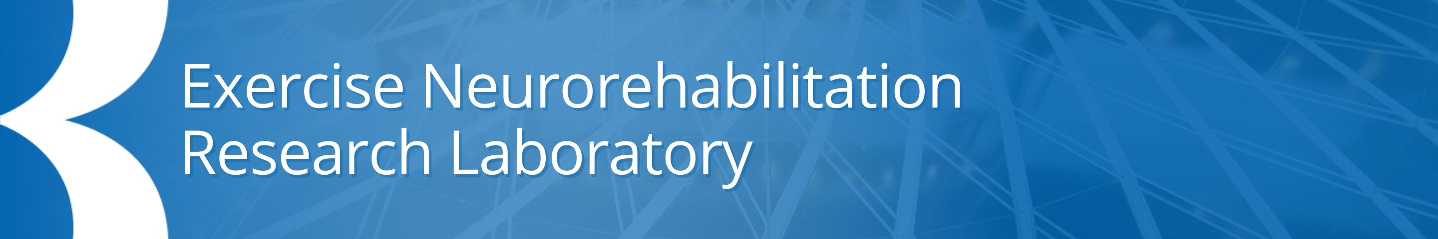 Blue banner Exercise Neurorehabilitation Research Laboratory