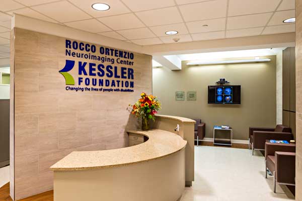 office reception desk at kessler foundation