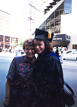 Dr. Nancy Chiaravalloti and her mom