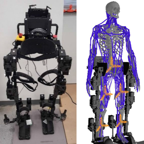 Exoskeleton robotic mechanism at kessler foundation