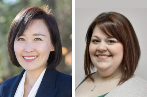 picture of Hyun Ju Kim, PhD (on left) and Brittany Potvin, PhD