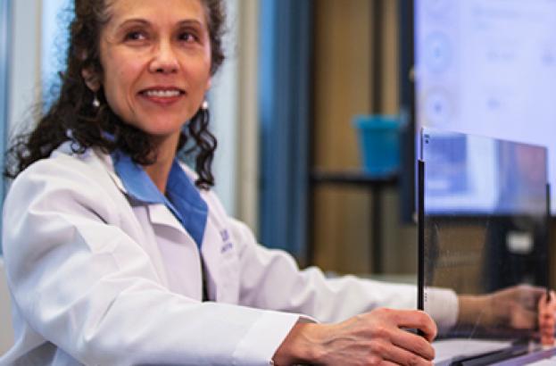 Female Doctor working 