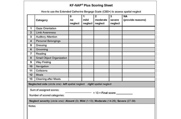 KF-NAP Plus 2026 Manual - scoring page