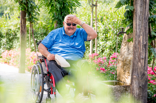 beat the heat man in wheelchair