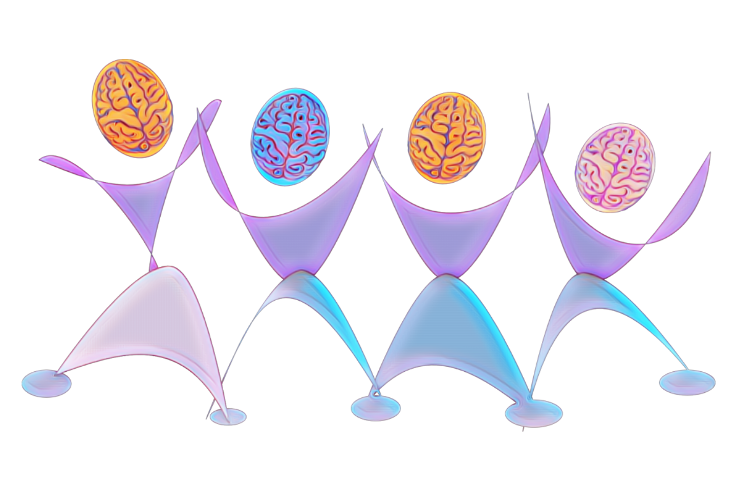 icons of brains dancing