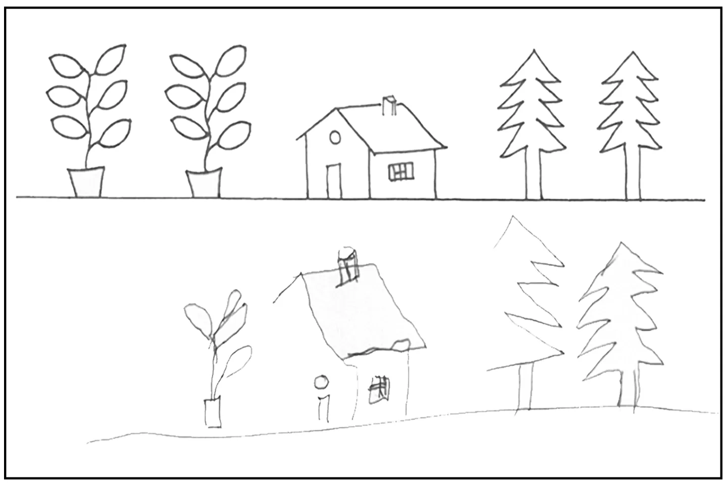 Object drawing from someone with spatial neglect