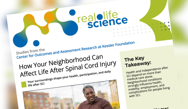 eal-Life Science - How Your Neighborhood Can Affect Life After Spinal Cord Injury Graphic
