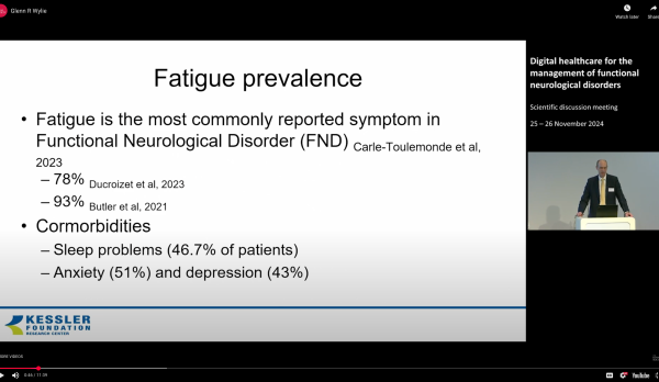 slide from a presentation titled Fatigue Prevalence