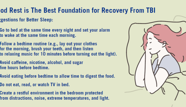 Good rest is the best foundation for a recovery from TBI infograph 