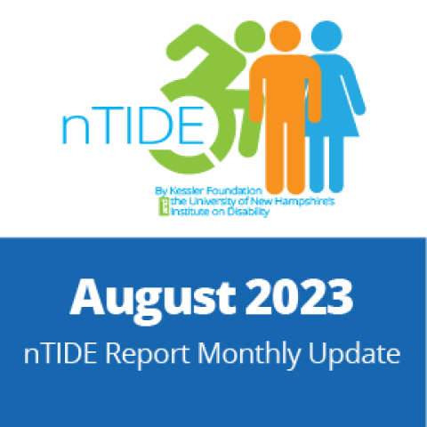 ntide job report 2023 monthly report logo with a person in a wheelchair