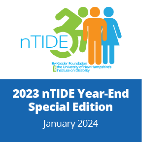 ntide logo individual within a wheelchair