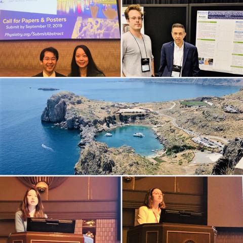 Collage of kessler scientists at conferences across the world 