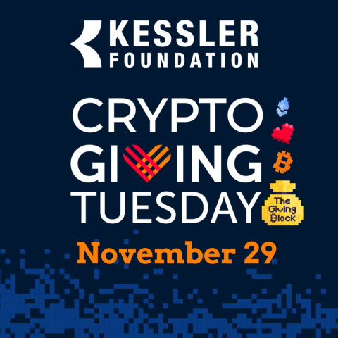 blue background with message that reads Crypto Giving Tuesday, November 29