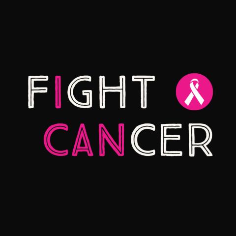 Graphic that says "Fight Cancer"