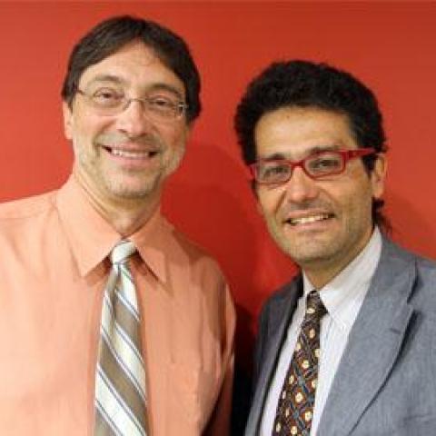 Dr DeLuca with Italian Scientist