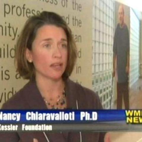 screenshot of dr nancy Chiaravalloti on tv 