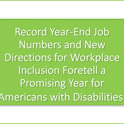 Promising Year for Americans with Disabilities