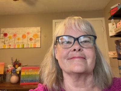 Therese Bertrand in her craft room